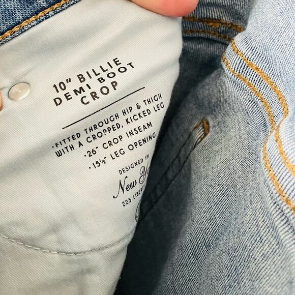 J Crew 10” Demi Boot Crop Jeans - Picture 7 of 8